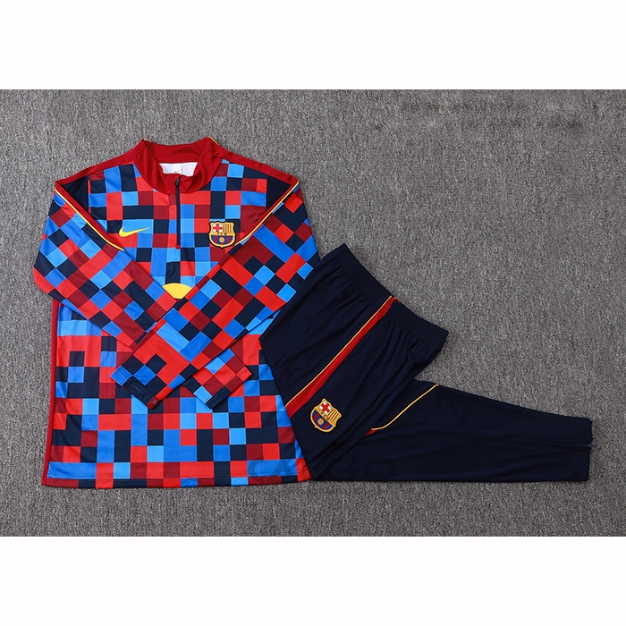 Tuta da Track di Felpa FC Barcellona Bambino 2026-2027 Blu Rosso